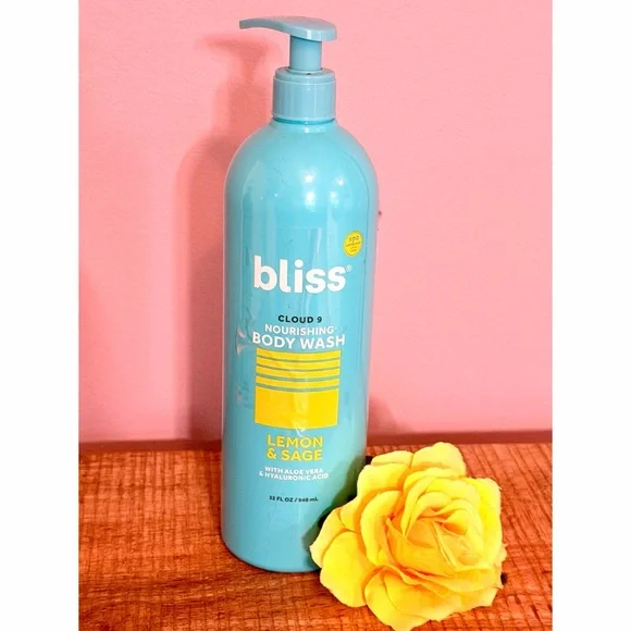 Bliss Lemon & Sage Body Wash - Blue Bottle - Picture 1 of 3